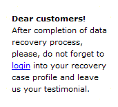 We ask you to add your review on our job