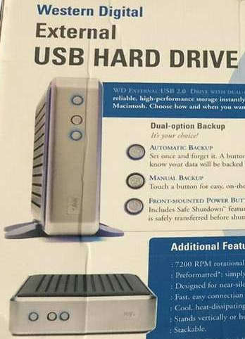 Wd Dual-option Usb 2.0 160 Gb Western Digital Data Recovery