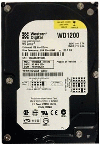 WD1000JB WD Caviar SE 100 Gb Hard Drive Data Recovery