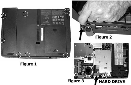 How to remove the hard drive of Compaq laptop